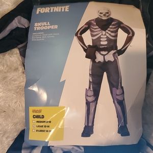 Boys Fortnite Skull Trooper Halloween Costume